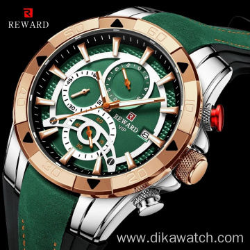 2021 REWARD 83013 Mens Watches Waterproof Top Brand Luxury Chronograph Sport Watch Quartz Men Wristwatch